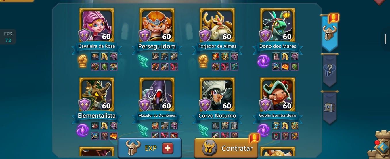 Conta Lords Mobile 1Bi de poder bem evoluída.