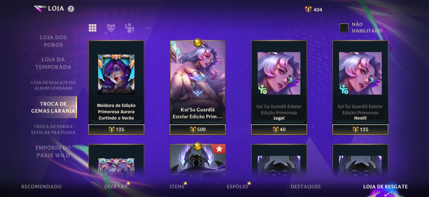 LOL WILD RIFT COM 186 SKINS CRIADA EM 2021 COM FOCO EM ADC E SUP