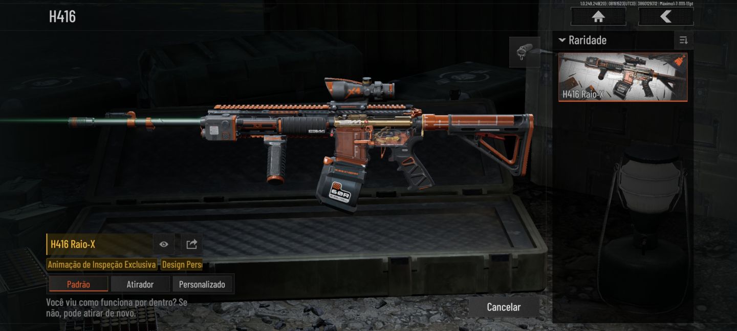Conta Full skins 9 facas e 8 personagens lendários