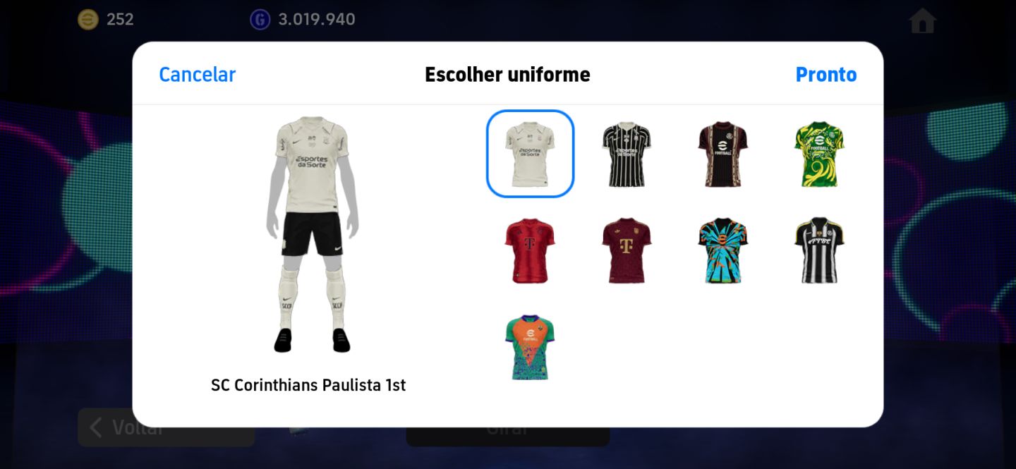 Conta muito boa para iniciantes Vozinha ao gol e jogadores Big Time