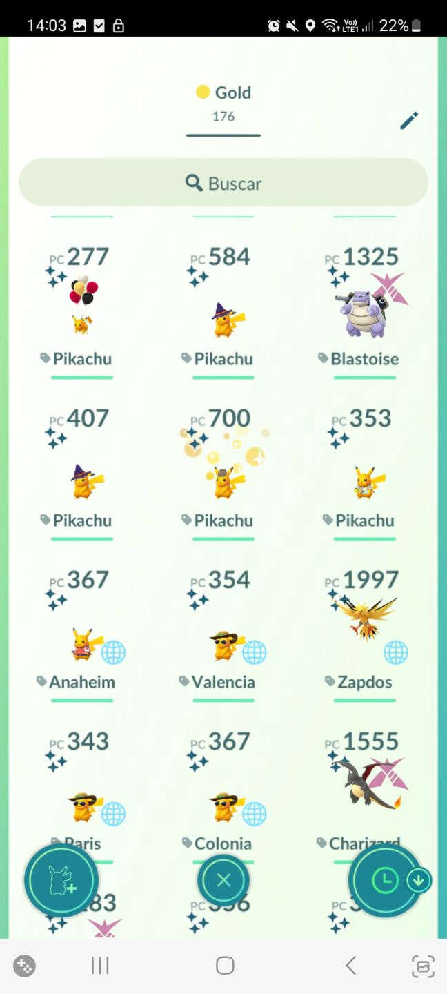 Conta Pokemon GO 700 Shinys Raros Nv 61