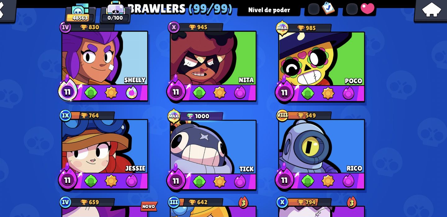 Conta de brawl stars upada com brawl pass ativo