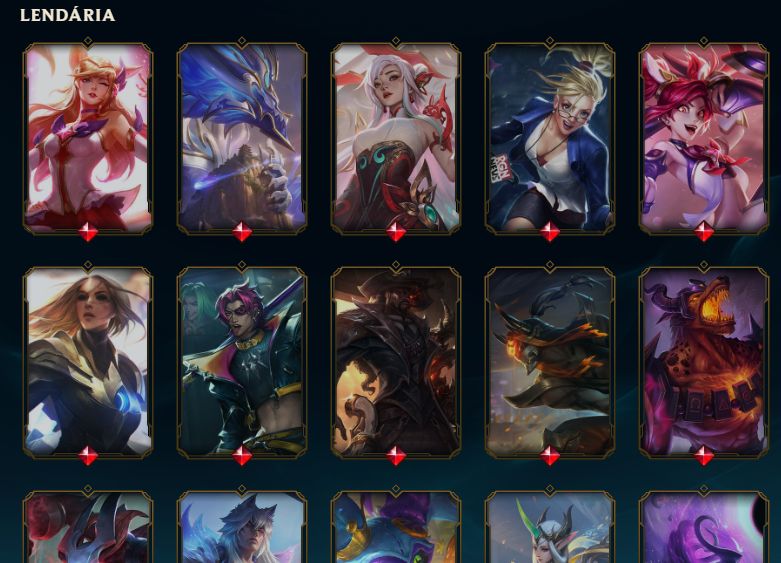 CONTA DE LEAGUE OF LEGENDS À VENDA 214 SKINS!