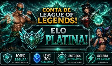 [Entrega Automática] Conta Lol Platina, 38 Skins Upada À Mão, Lvl 40, 100%Segura