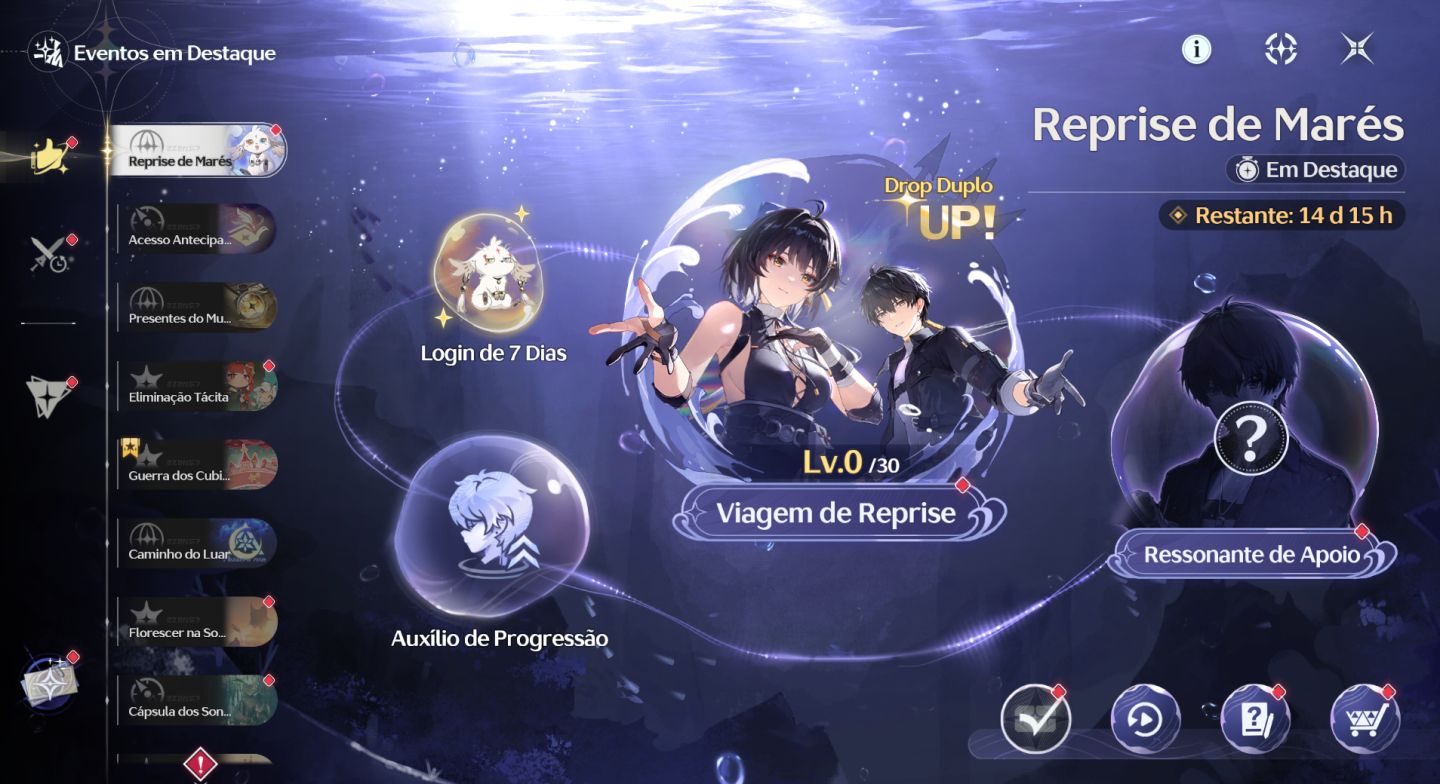 CONTA WUTHERING WAVES COM YANGYANG E2 + ARMA E OUTROS