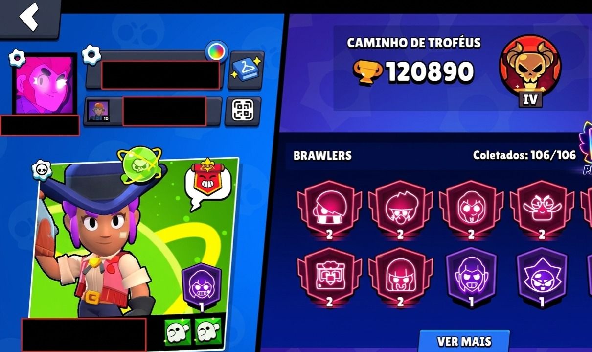 Conta Brawl Stars Full Lvl 11