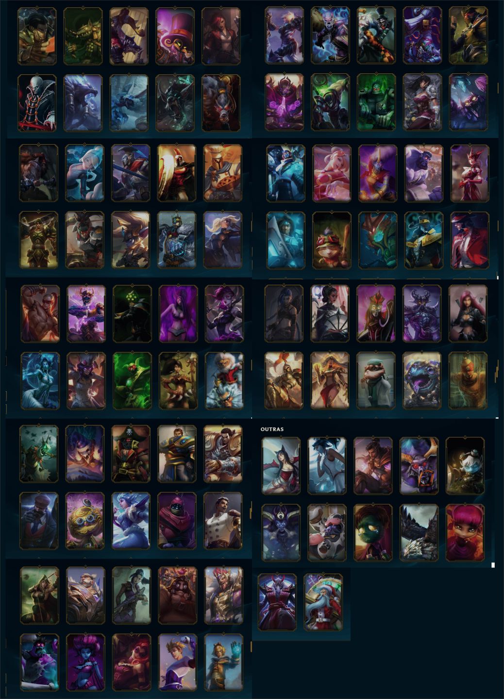 CONTA LOL NV 437 | TODOS CHAMPS | 172 SKINS | ACC OFERTAS | EX-MESTRE/GM