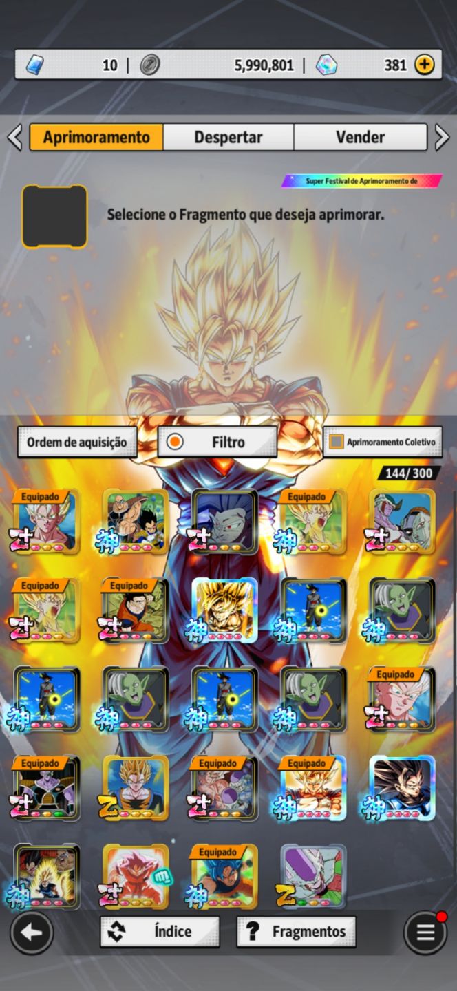 Conta com vedito legend