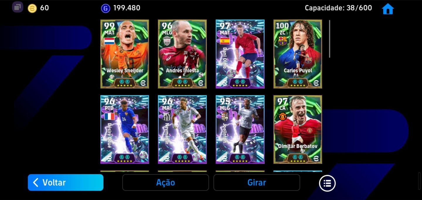 CONTA DE EFOOTBALL COM MAIS DE 3200 DE FORÇA COLETIVA