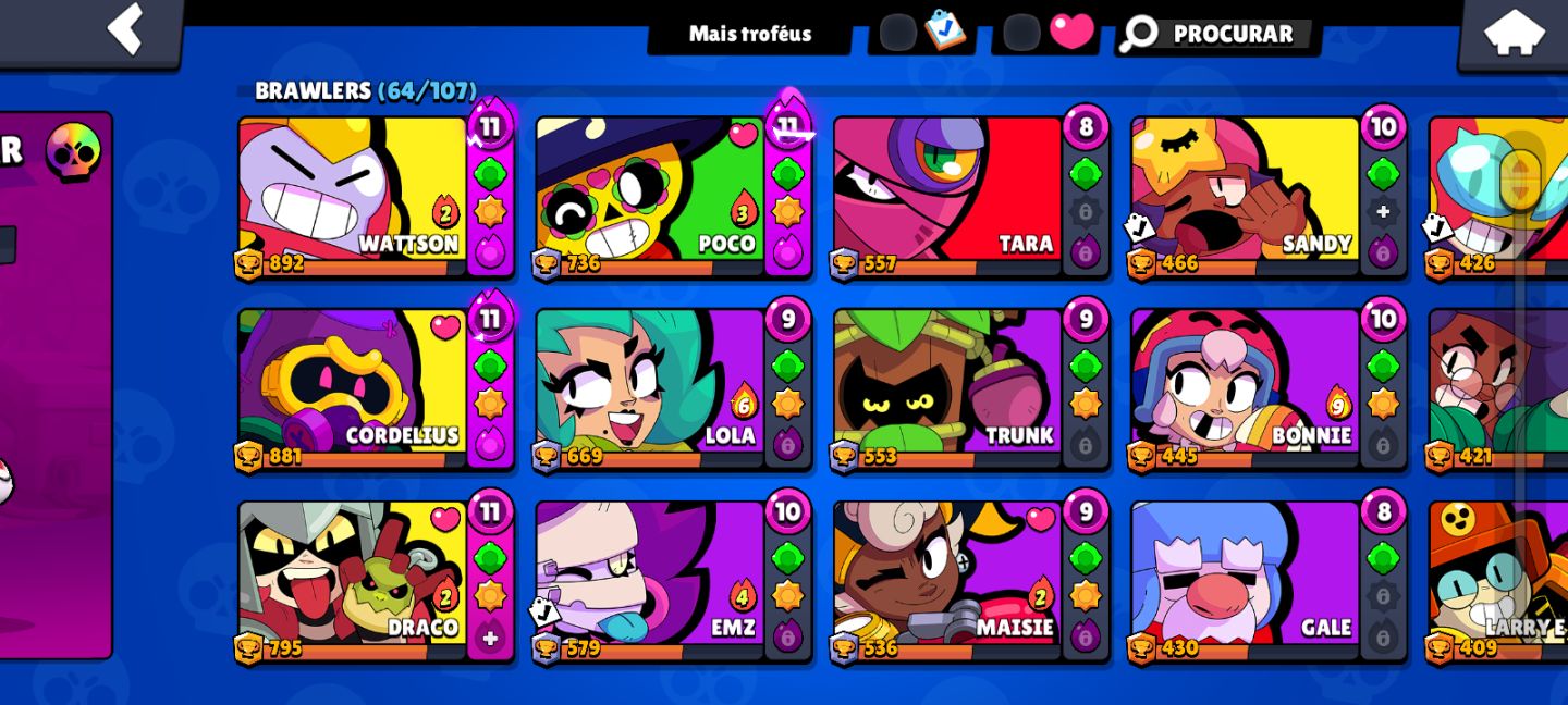 Conta de clash Royale com 9mil troféus, conta do brawl Star 18mil troféu