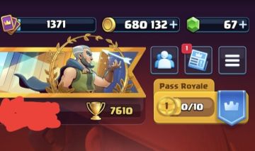 CONTA DE CLASH ROYALE ARENA 20!!!