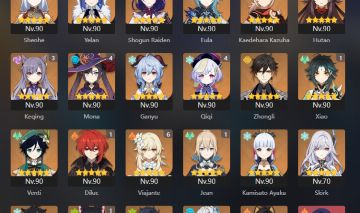 31CHARS 5 ESTRELAS, BEST: RAIDENC6,ARLECCHINOC1, FURINAC1, NAHIDAC2. CONTA AR 50