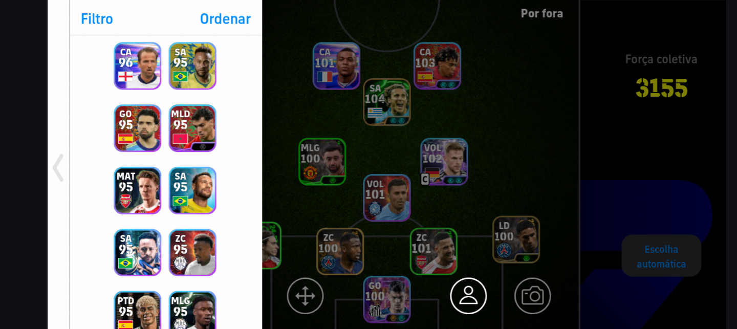 CONTA EFOOTBALL 2026 FORÇA 3155 | DIEGO FORLAN 104 | MESSI | MBAPPÉ 400 MOEDAS