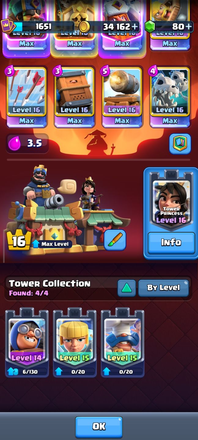 Conta clash royale level máximo!