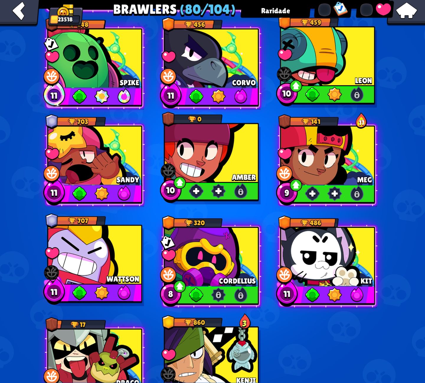 Conta Brawl Stars 20k Troféus / 80 Brawlers