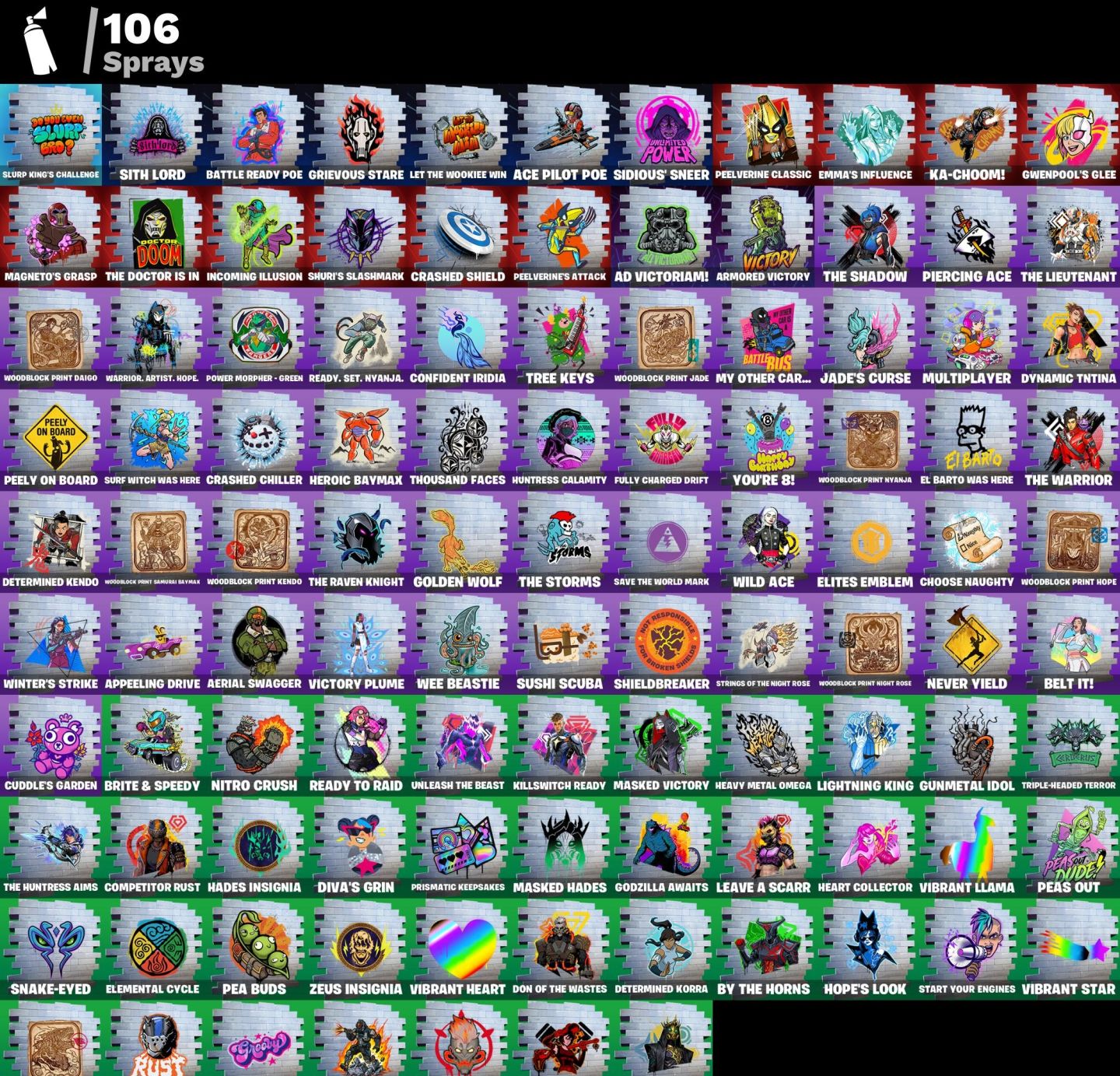 Conta Fortnite 44 SKINS /GwenPoll/Shuri/Emma Frost/Palpatine