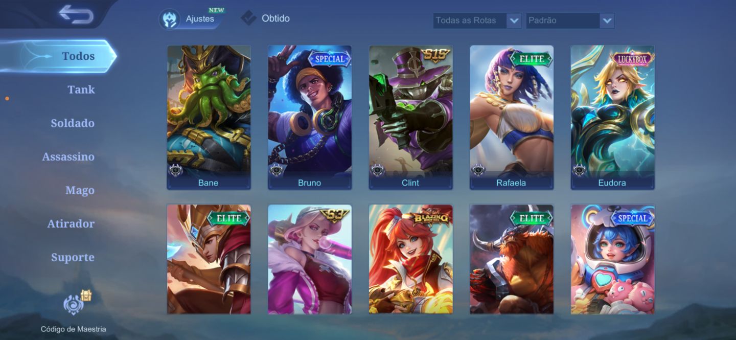 Conta MLBB | Hanabi Collector + Karina KOF + 3 Luckybox