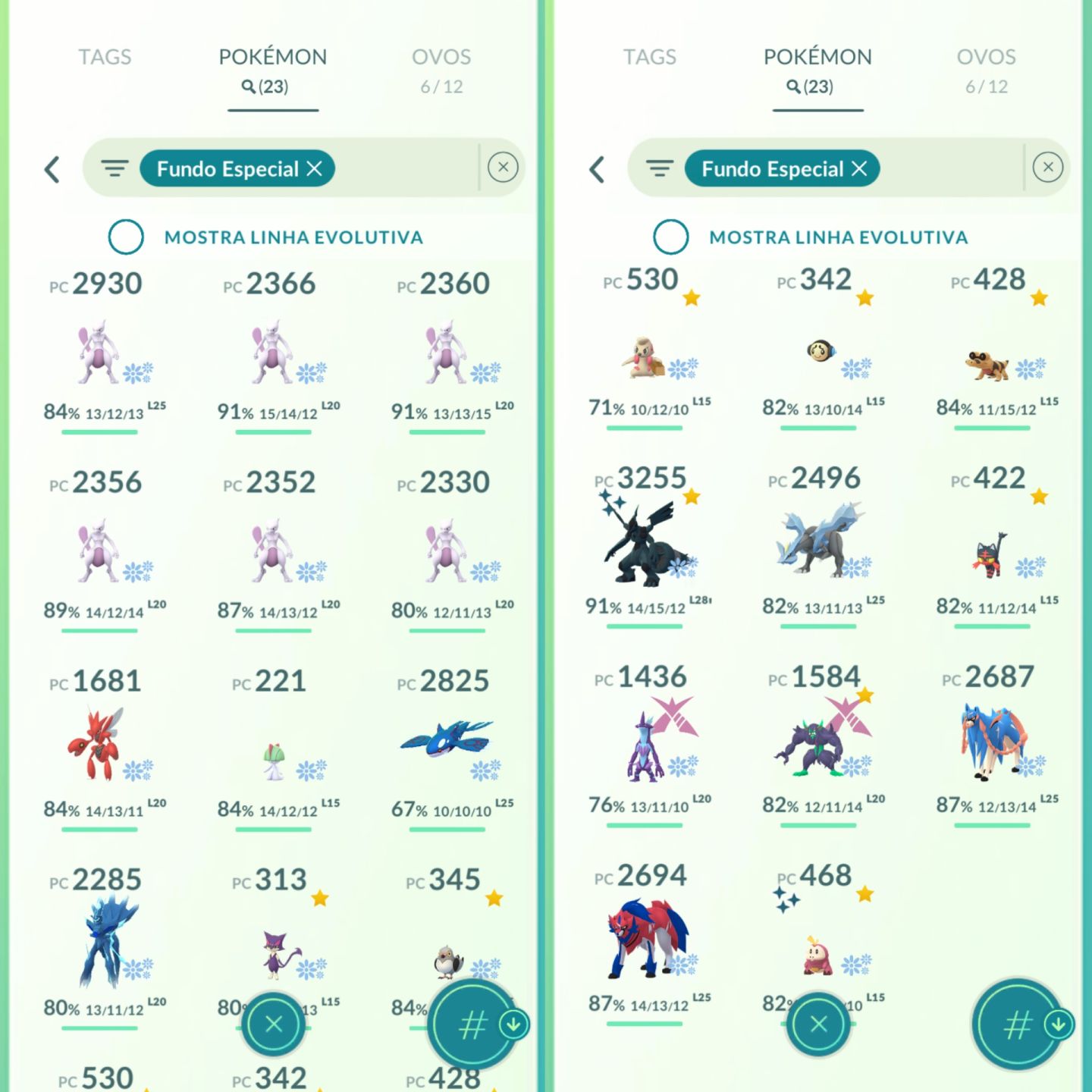 CONTA PREMIUM LV42 ZEKROM SHINY FUNDO 4 LENDARIOS SHINYS E MAIS - POKEMON GO