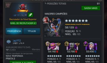 CONTA TOP MARVEL TORNEIO DE CAMPEÕES - MTC