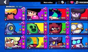Conta de Brawl stars/38k troféus/ 12 lendários / games / 45 hipercargas