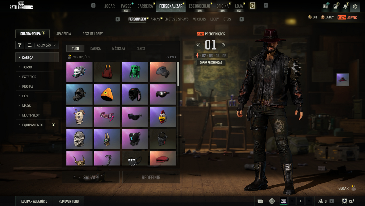 CONTA PUBG PLUS+ LV500 - 7 PROGRESSIVAS - DORIAN E HANNA LV1