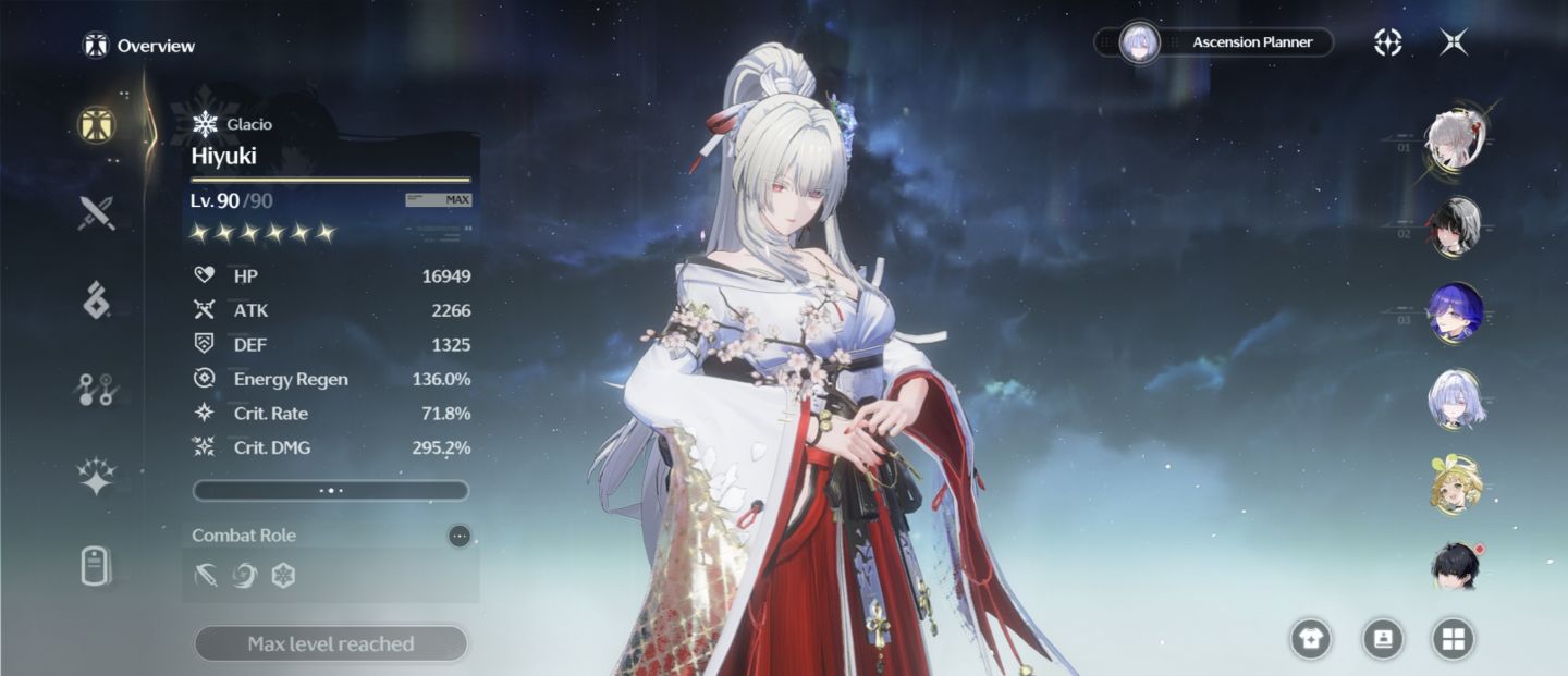 Wuthering Waves | Hiyuki S6 + Chisa + lucilla + mornye