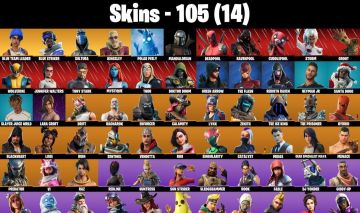 Conta Fortnite com Kingsley | Blue Team Leader | Blue Striker e 105 Skins