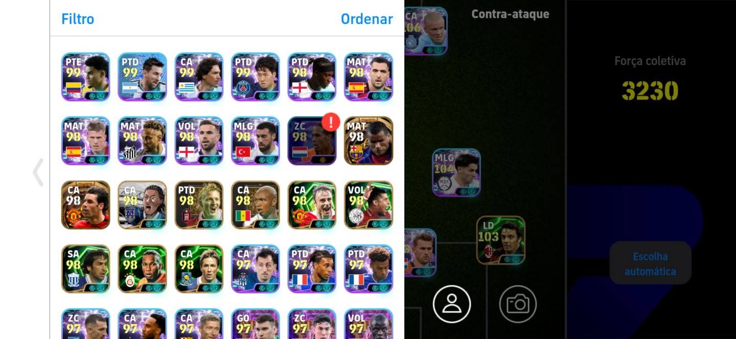 Conta Efootball boa pra jogar com varios jogadores +3200