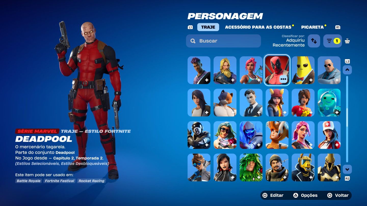 Conta fortnite com passes e skins raras, banner etc