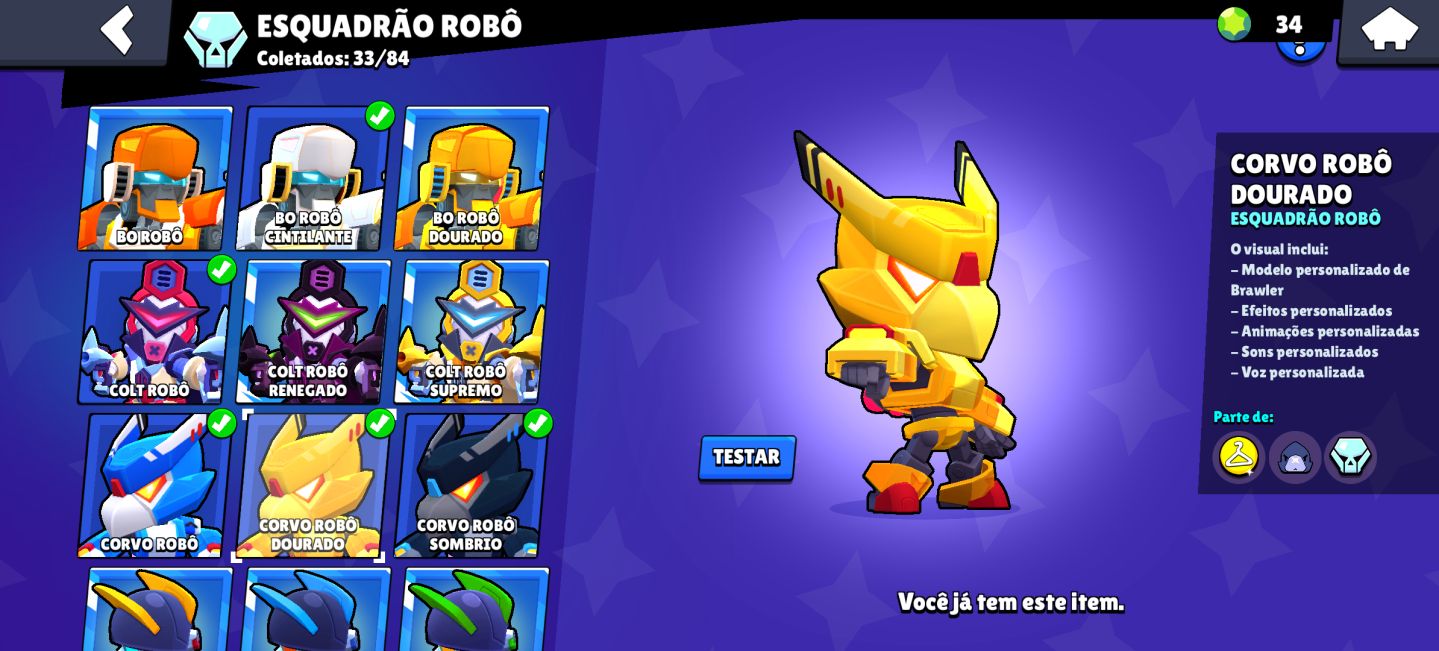Conta brawl stars gemada e rara!!!