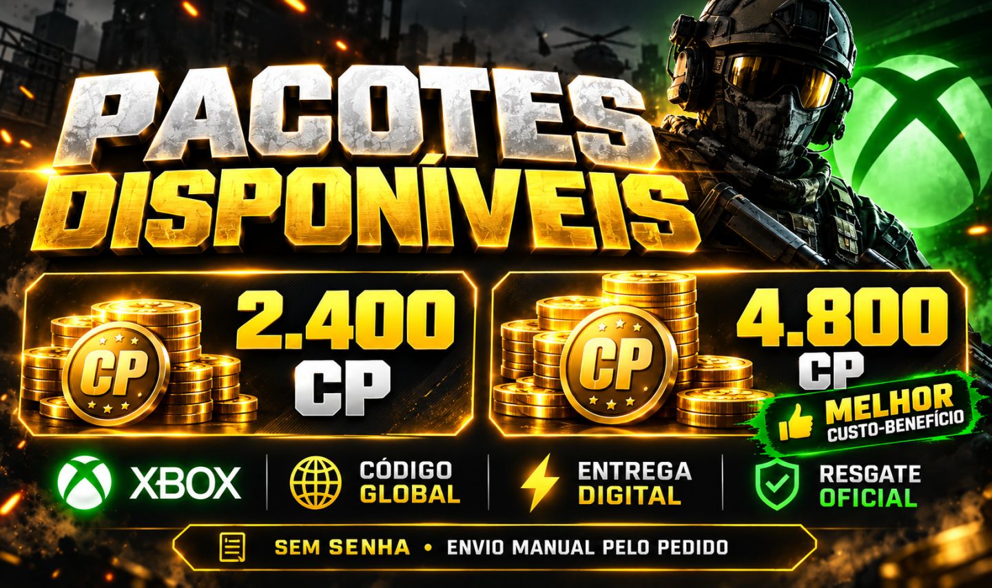 COD Points Xbox | Várias Quantidades | MELHOR PREÇO | Código Global