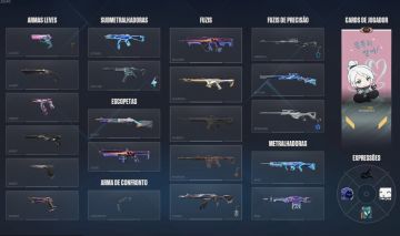 Conta Valorant Lvl 180 Platina 1 | Mais de 80 Skins - Facas, Vandal, Phantom