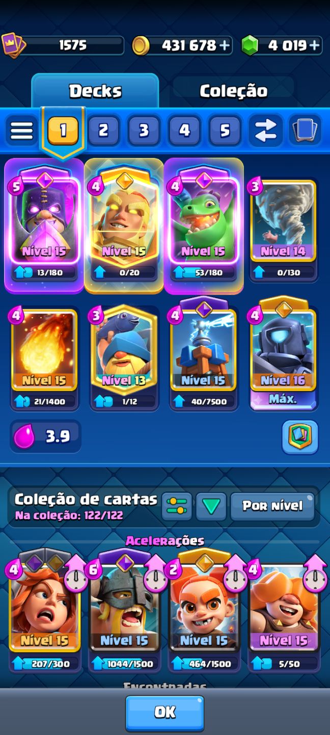 Conta Clash Royale 10k 122/122