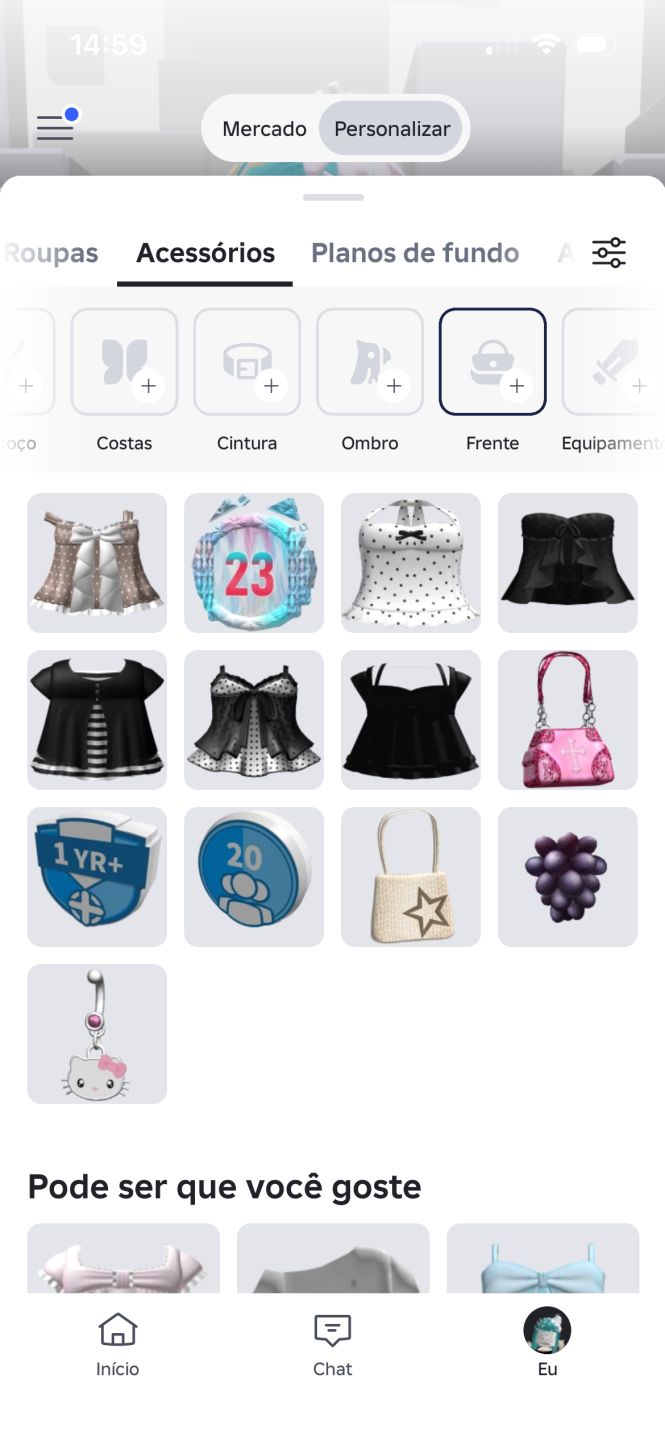 Conta Feminina Roblox Focada em skins e mm2