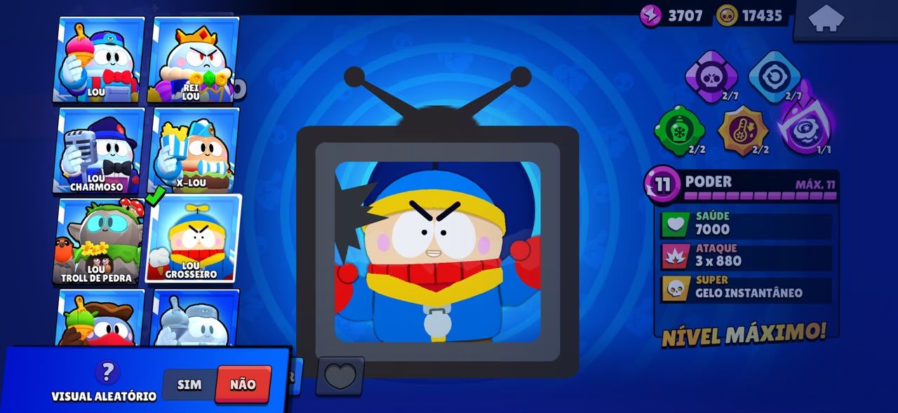 Conta de Brawl Stars 124k de Troféus e Fama alienígena