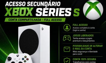 Conta Xbox séries s ( acesso secundário)