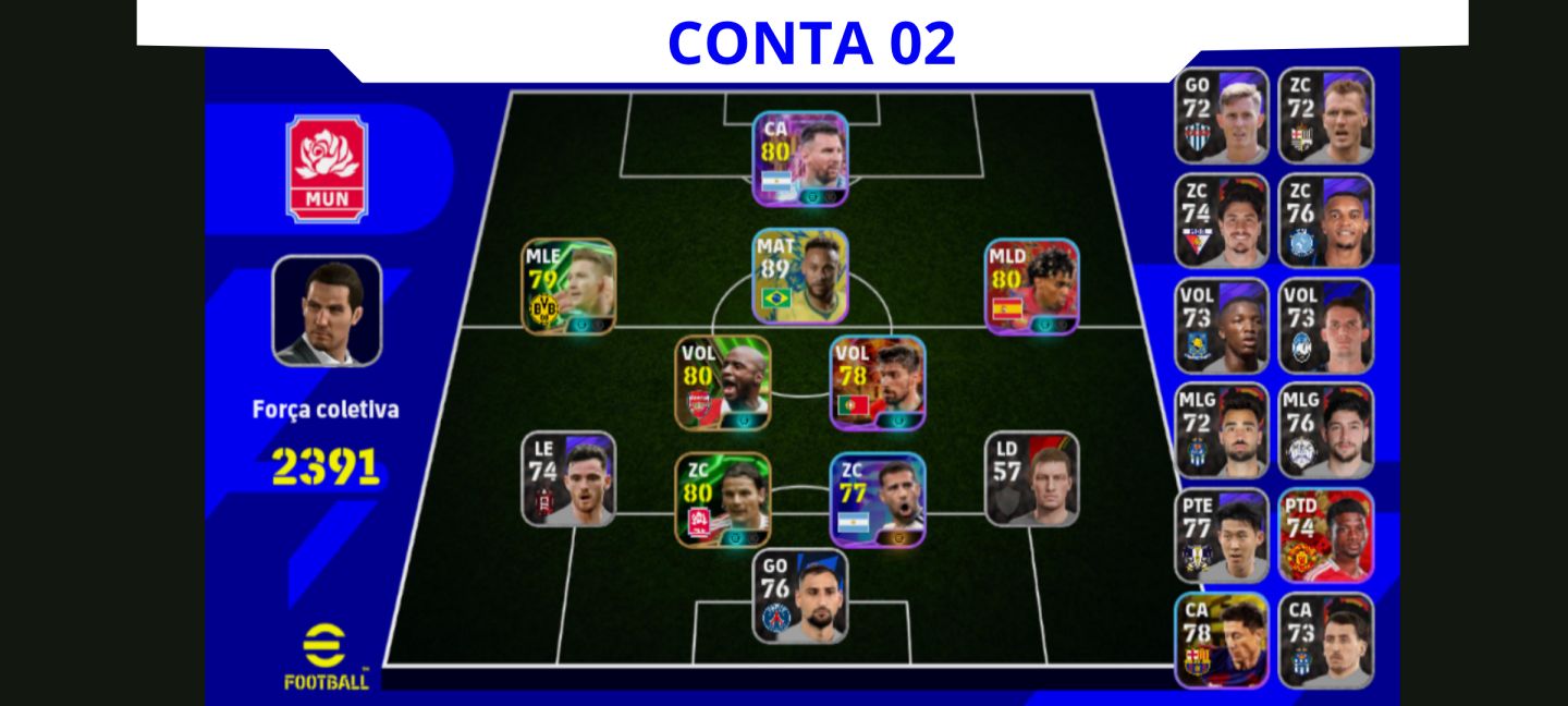 Contas Efootball Iniciais com Épicos/big Times Garantidos! Vol. 3