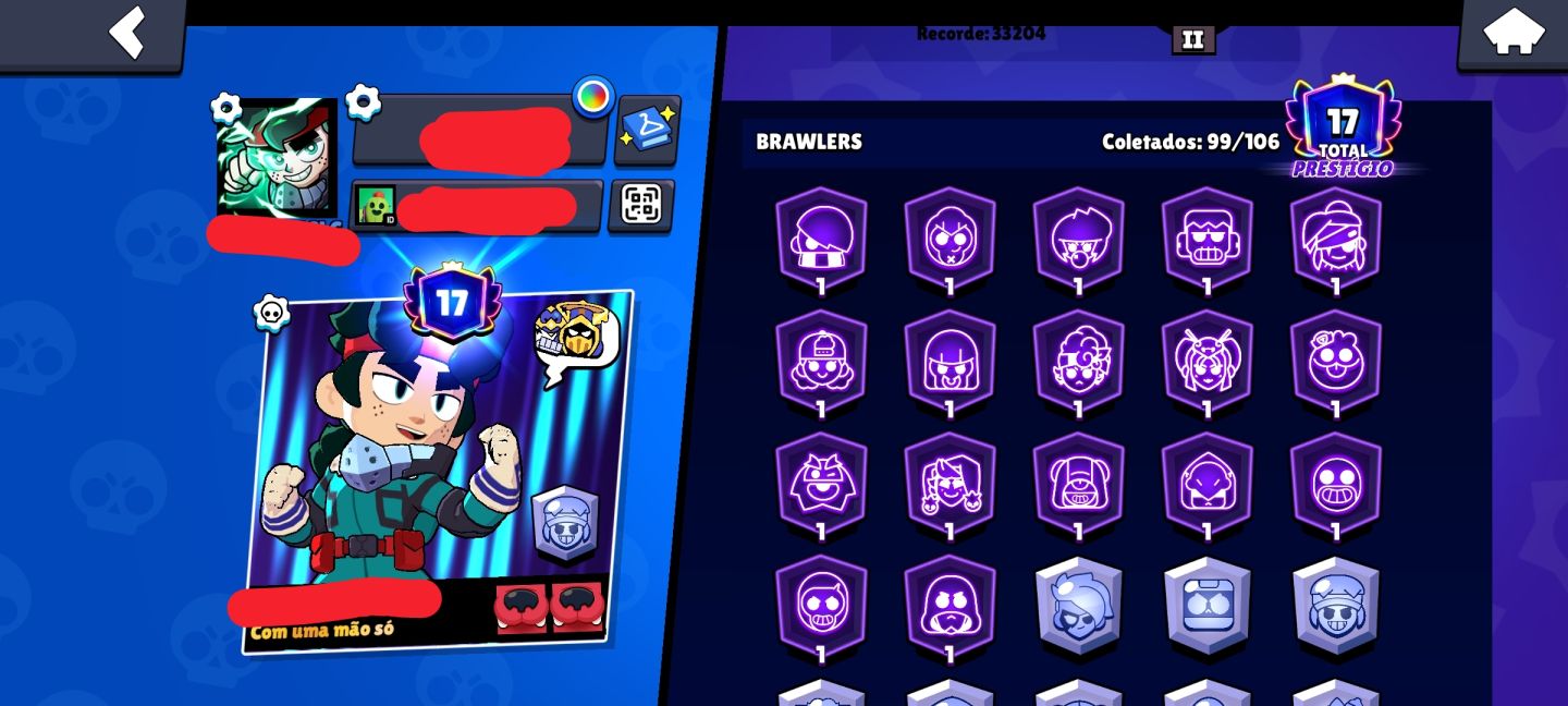 Conta de brawl stars com mais de 30k de troféus