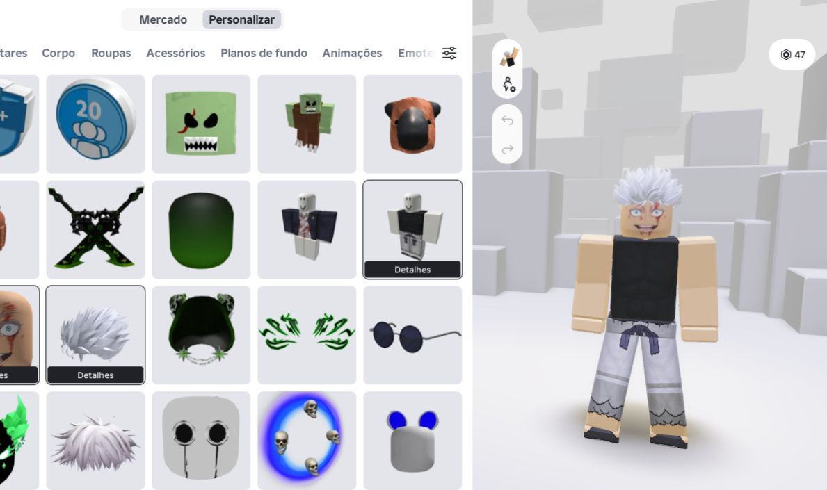 CONTA DE ROBLOX UPADA EM MUITOS JOGOS.