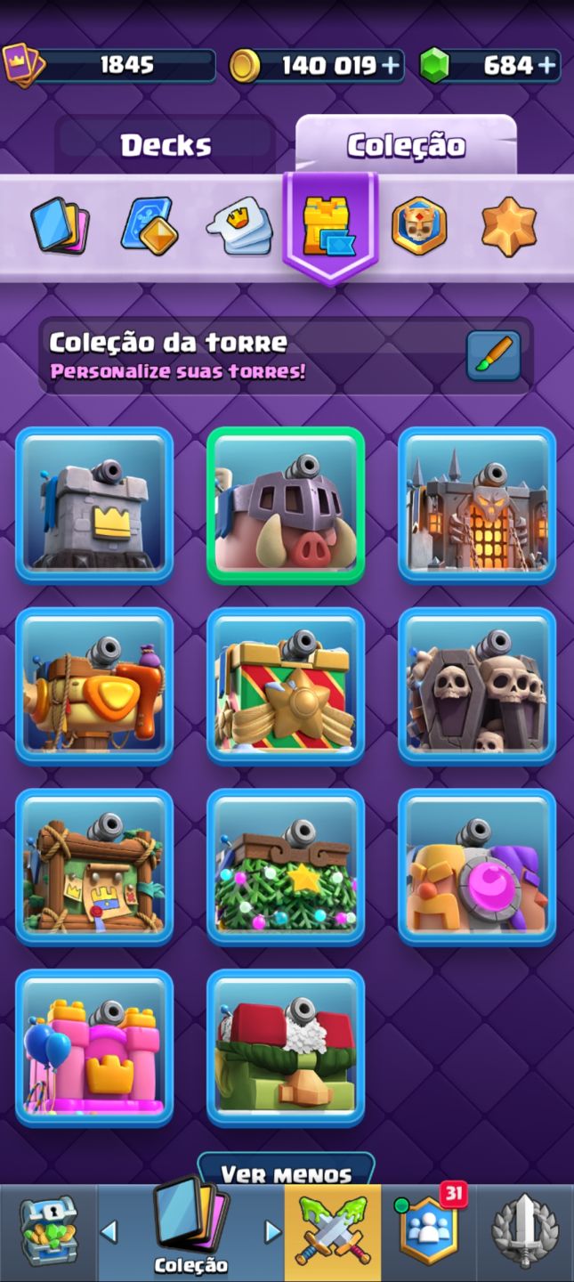 Conta clash royale