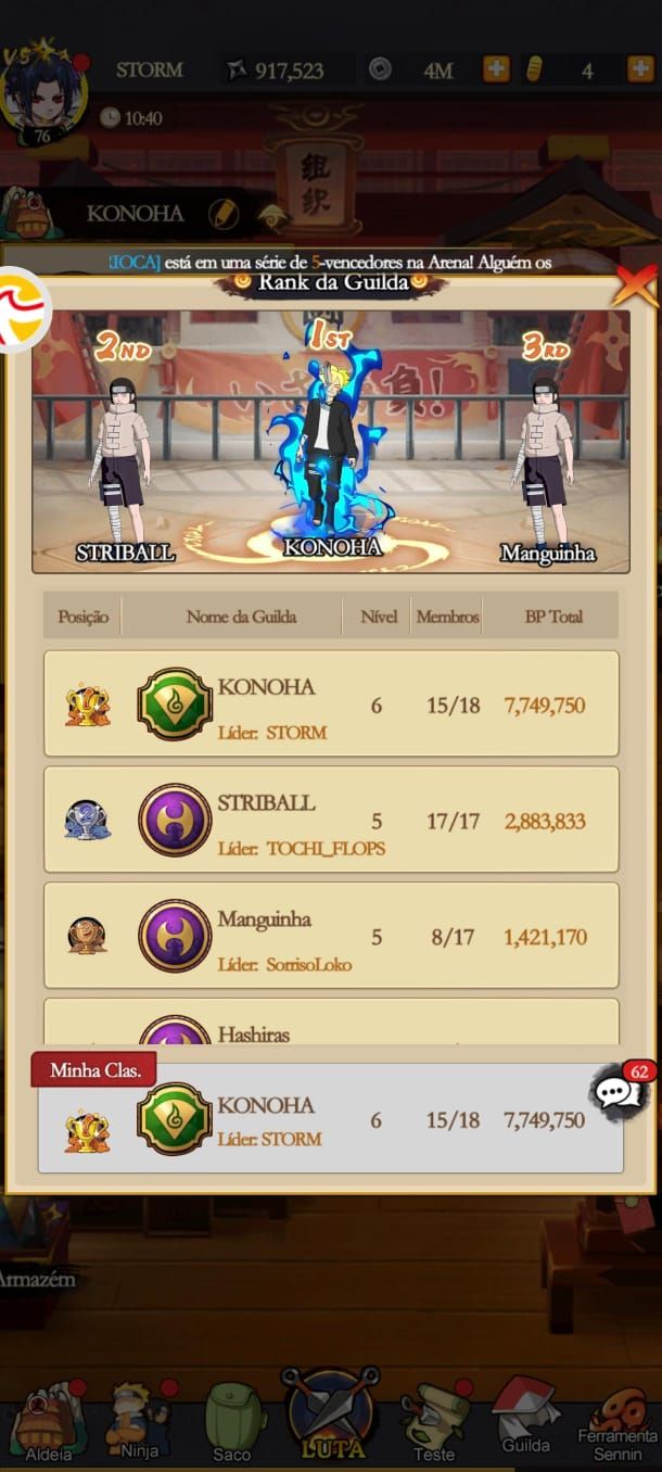 CONTA TOP 1 SERVIDOR NUVEM 2 NINKAI LIBERATOR