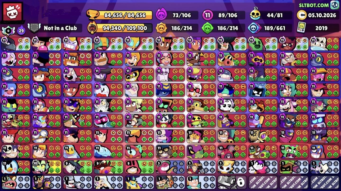 CONTA BRAW 84K | FAMA METEORICA - 89 BRAWLERS NIVEL 11 E MAIS DE 420 SKINS TOPD+