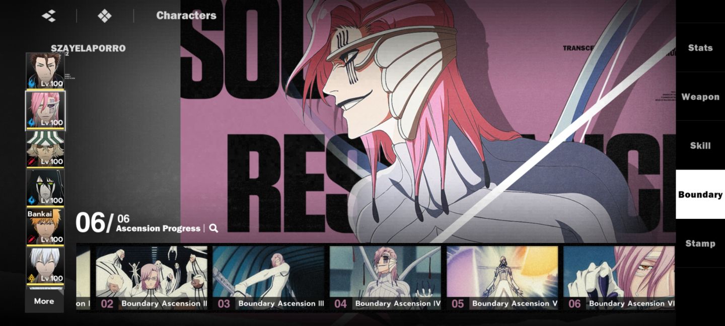 Conta Bleach Soul Resonance Aizen b6a5 szayelaporro b6a5 ulquiorra b3