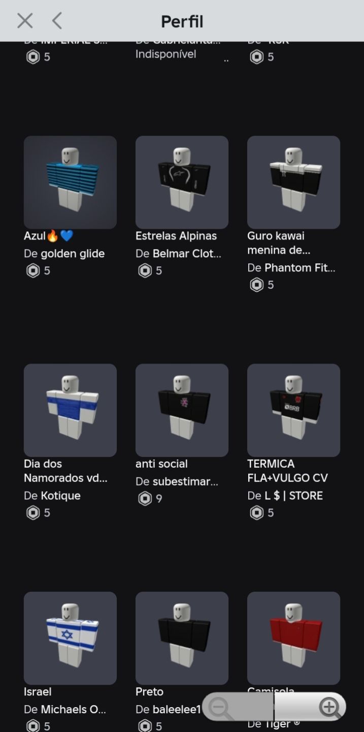 Conta de roblox para (mais de 5k de robux gastos)