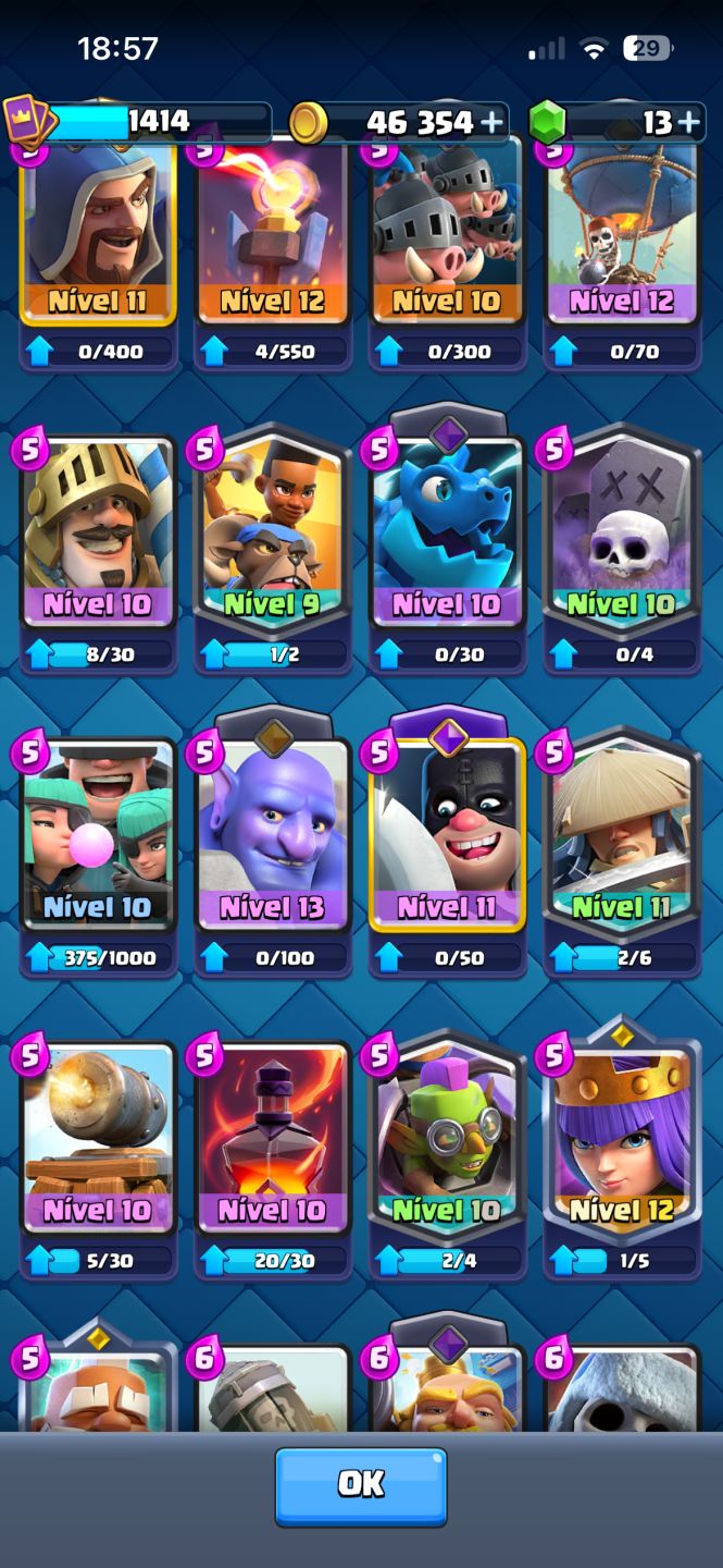 Conta iniciante Clash Royale.