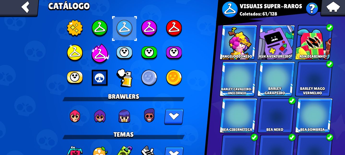 CONTA BRAWSTARS ROUBADA MUITA SKIN!! E CLASH OF CLANS VILA 12