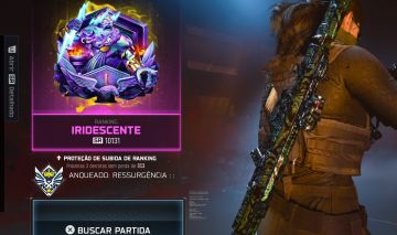 CONTA WARZONE TOP - RANKING IRIDESCENTE T4 + CAMUFLAGENS EXCLUSIVAS
