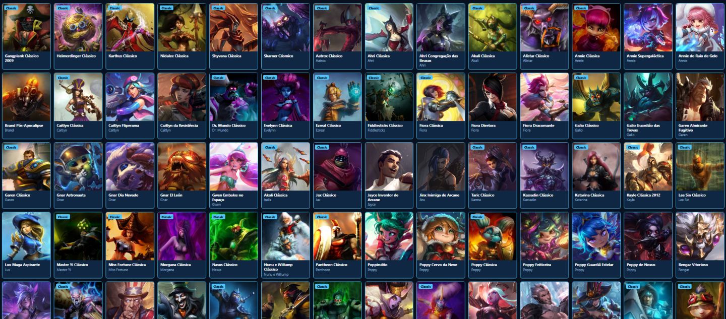 LEAGUE OF LEGENDS 73 SKINS NIVEL 141 BRONZE