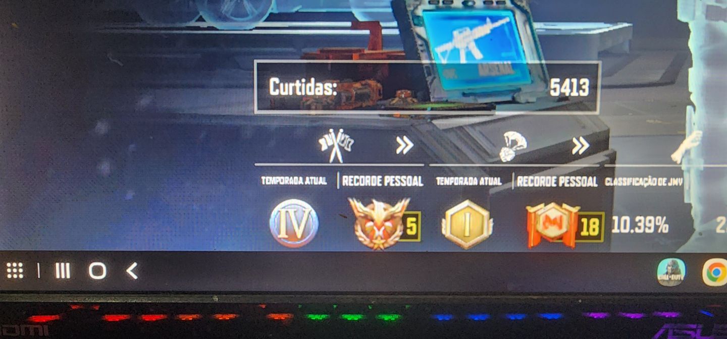 Conta de call of duty mobile