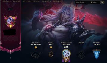 Conta de LOL com Viego, reinado espectral.